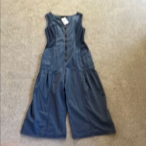 Elegant Navy Sleeveless Jumpsuit